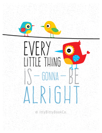 Inspirational Quote Postcard | Bob Marley Quote Postcard - Itty Bitty Book Co Inspirational Postcards & Postcard Sets, Positivity, gift